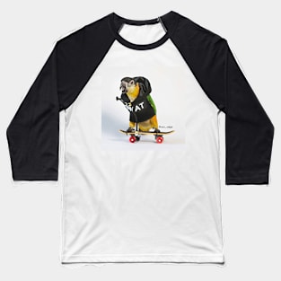 Crazy Skater Birb Baseball T-Shirt